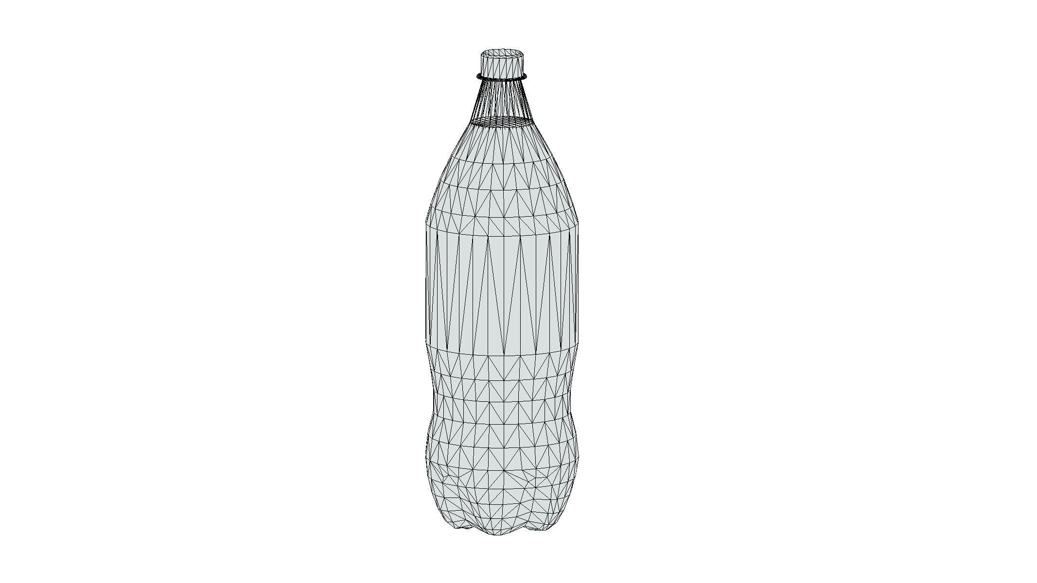 Supermarket Soda Drink Bottle 01 Low Poly PBR Realistic Low-poly 3D model_1