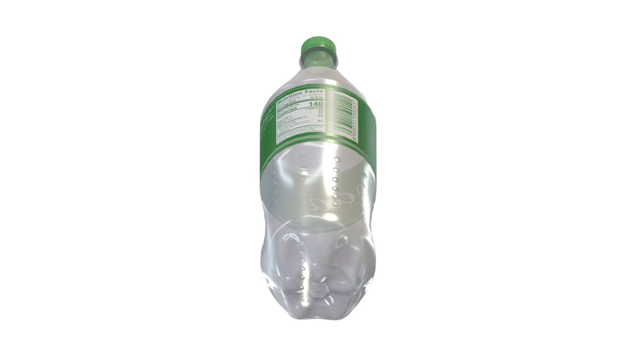 Supermarket Soda Drink Bottle 03 Low Poly PBR Realistic Low-poly 3D model_6