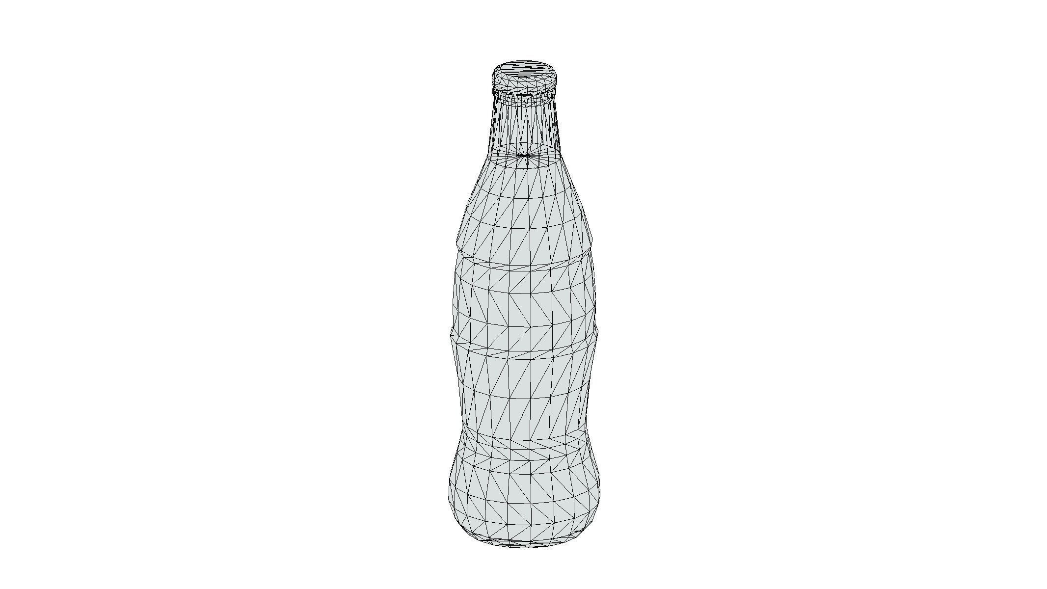 Supermarket Soda Drink Bottle 04 Low Poly PBR Realistic Low-poly 3D model_1