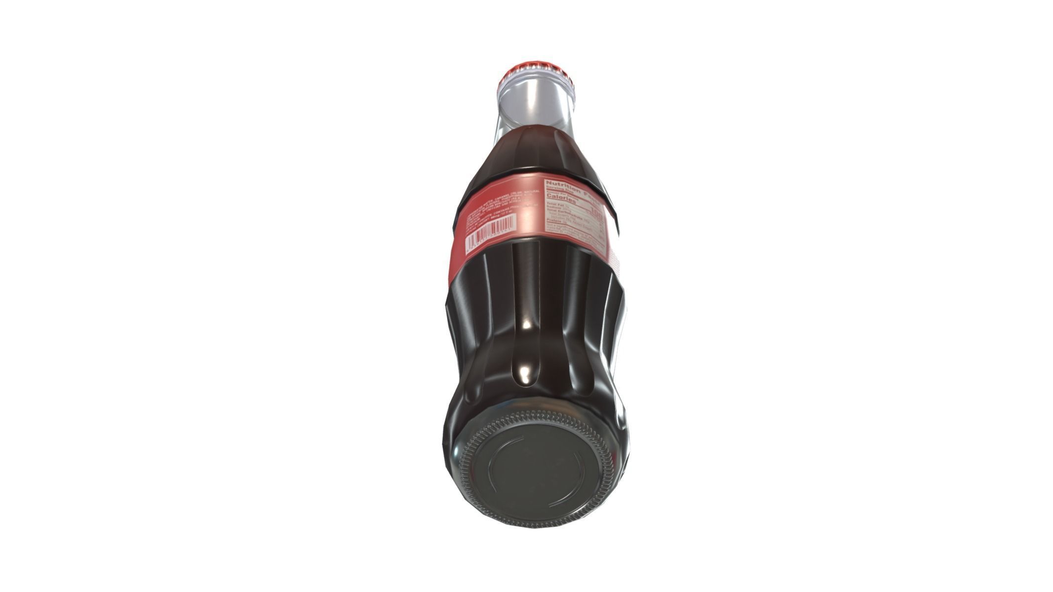 Supermarket Soda Drink Bottle 04 Low Poly PBR Realistic Low-poly 3D model_6