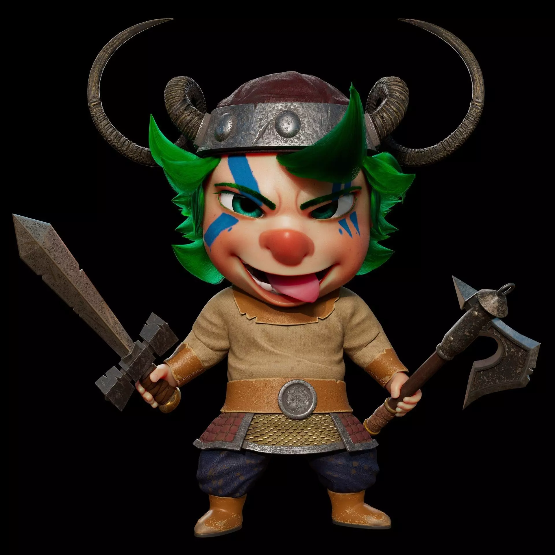 Tough Vikings Rig 3D model_0