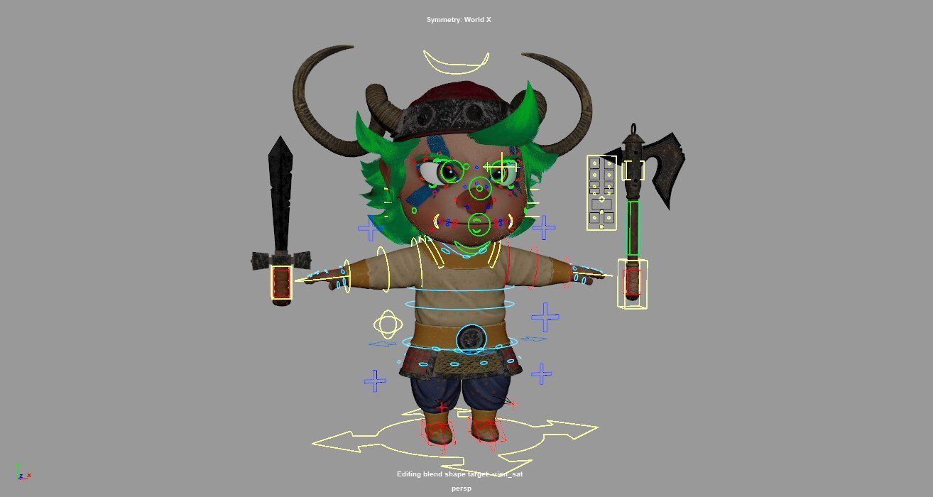 Tough Vikings Rig 3D model_2