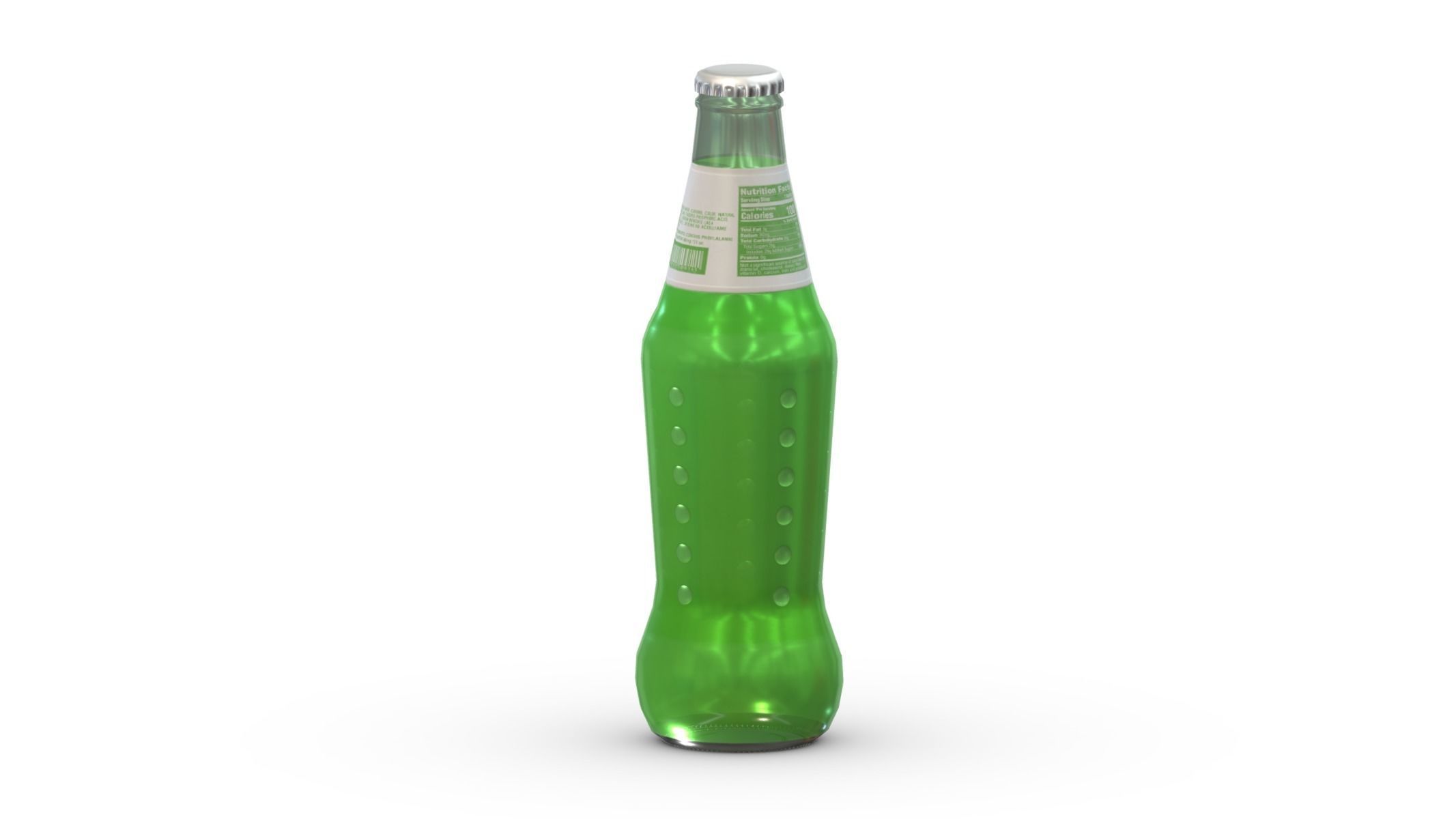 Supermarket Soda Drink Bottle 06 Low Poly PBR Realistic Low-poly 3D model_3