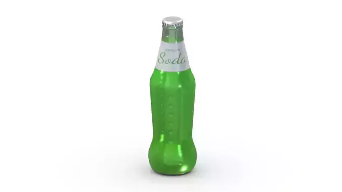 Supermarket Soda Drink Bottle 06 Low Poly PBR Realistic Low-poly 3D model