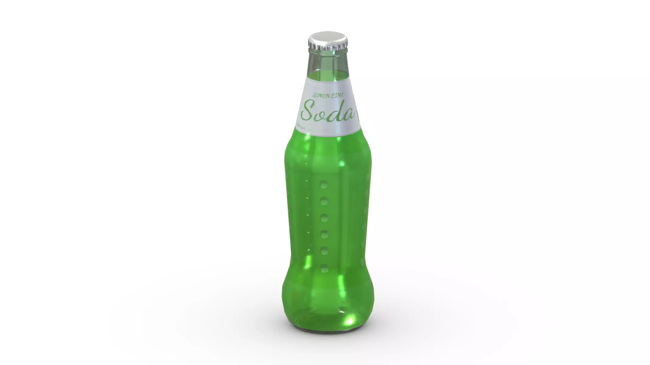 Supermarket Soda Drink Bottle 06 Low Poly PBR Realistic Low-poly 3D model_0