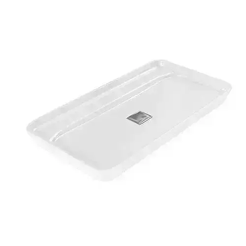 Retro White Washbasin 3D model