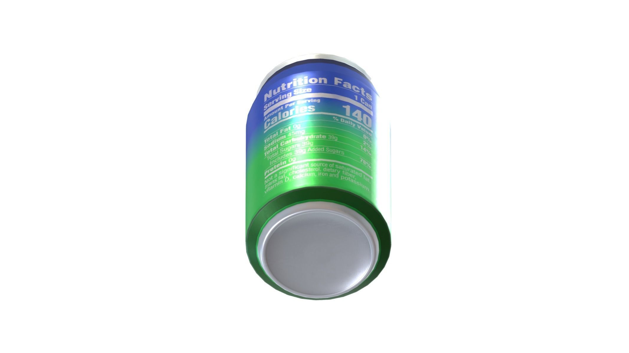 Supermarket Soda Drink Can 04 Low Poly PBR Realistic Low-poly 3D model_6