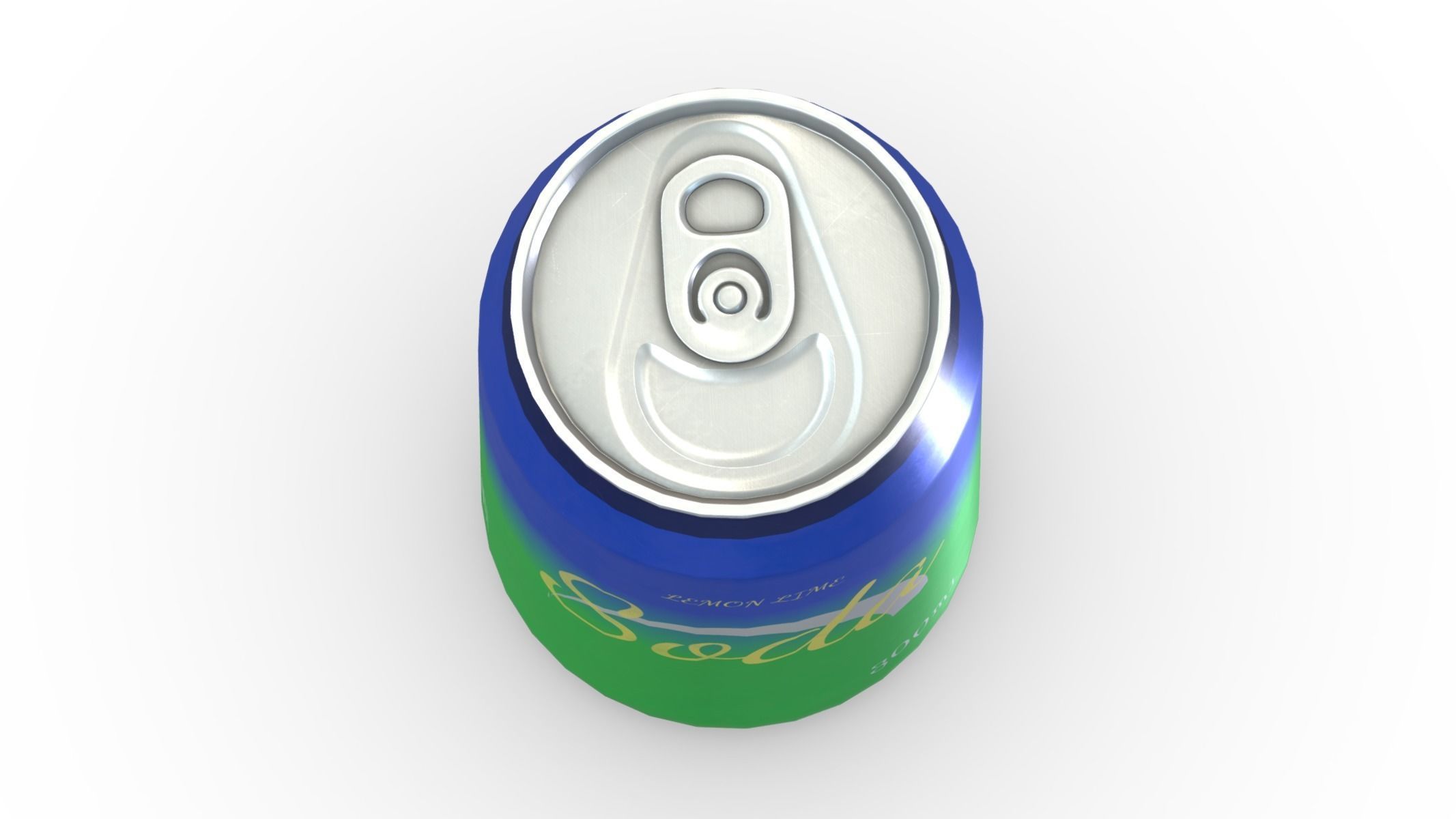 Supermarket Soda Drink Can 04 Low Poly PBR Realistic Low-poly 3D model_8