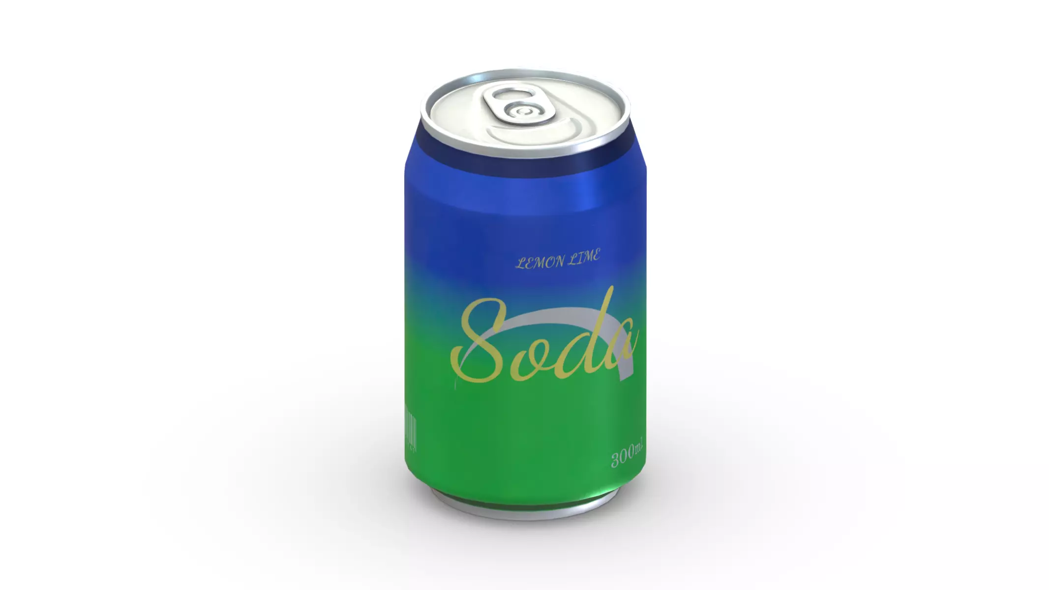 Supermarket Soda Drink Can 04 Low Poly PBR Realistic Low-poly 3D model_0