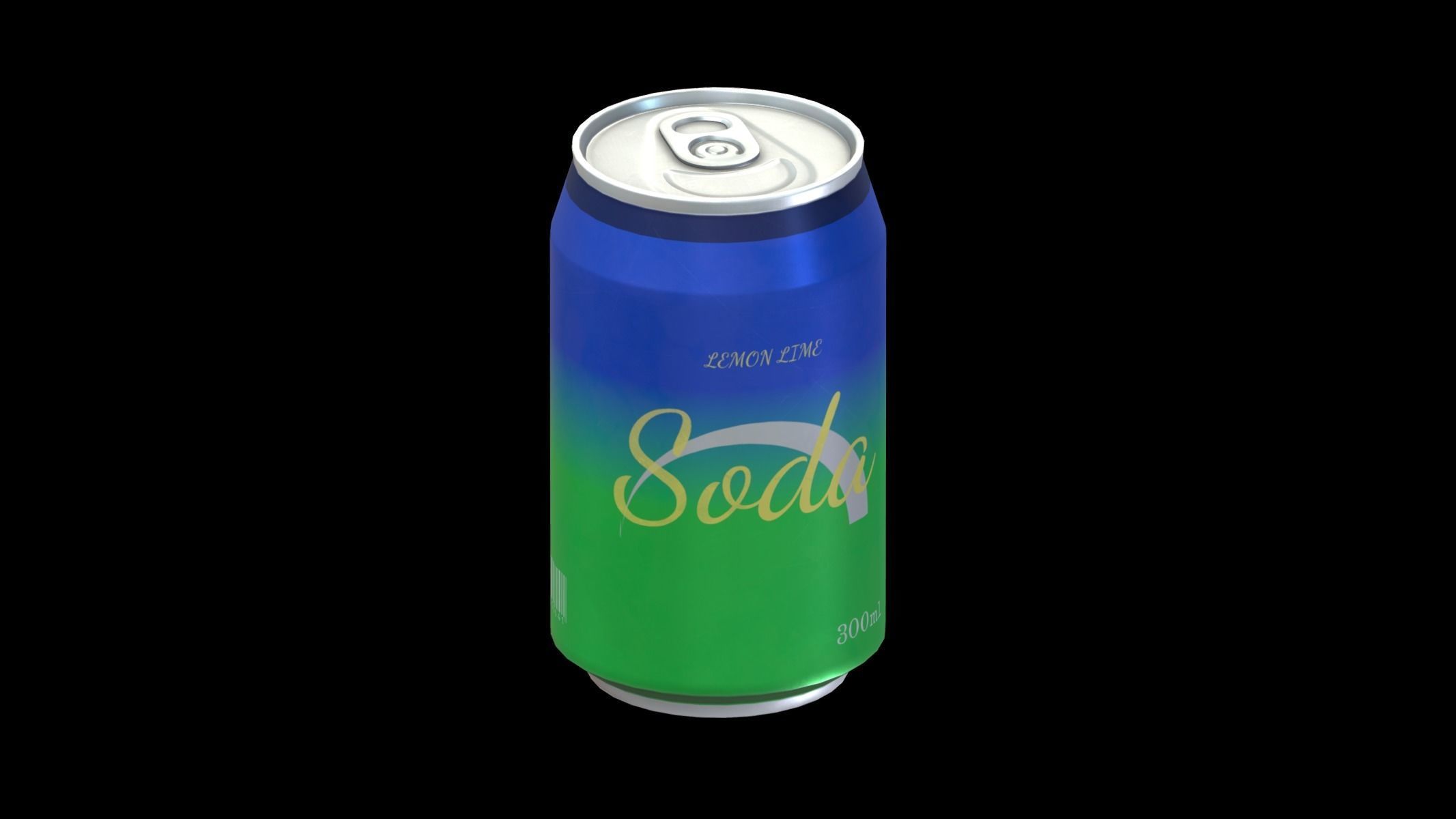 Supermarket Soda Drink Can 04 Low Poly PBR Realistic Low-poly 3D model_2