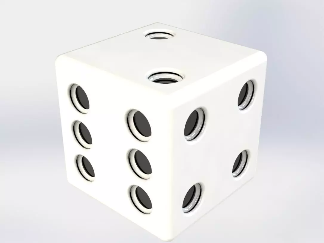 Dice game 3D model_0