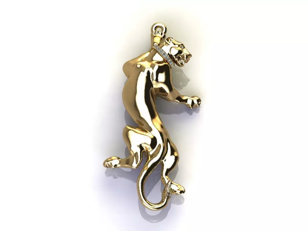 Puma Panther Tiger pendant cad file 3D model_0