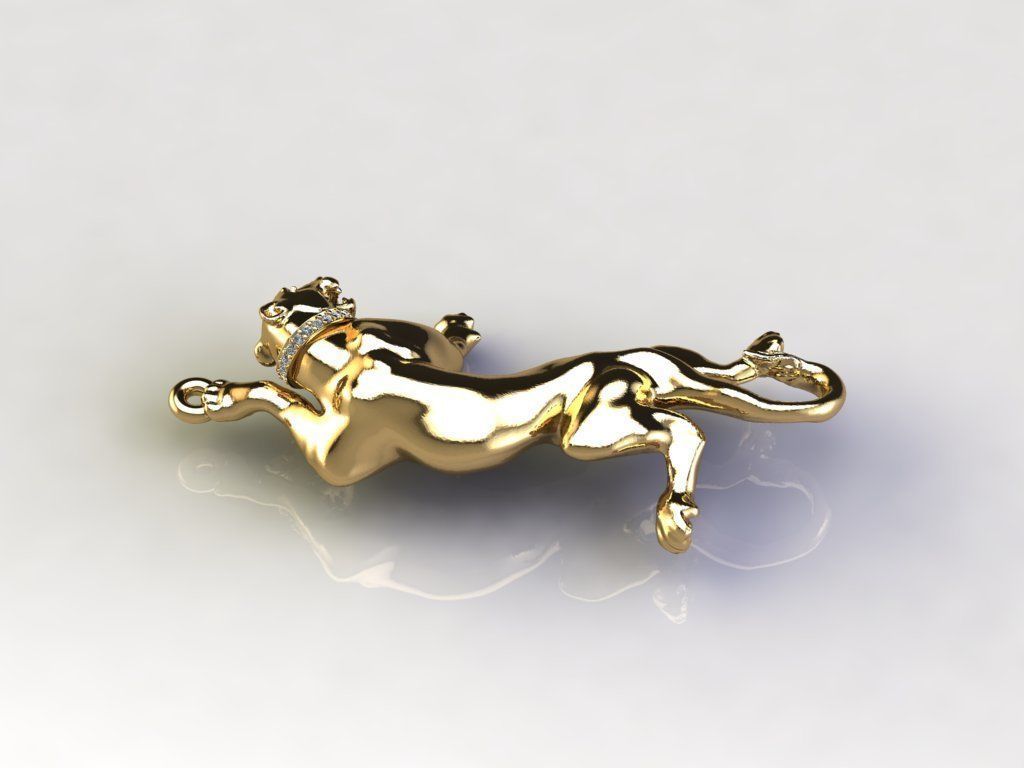Puma Panther Tiger pendant cad file 3D model_3