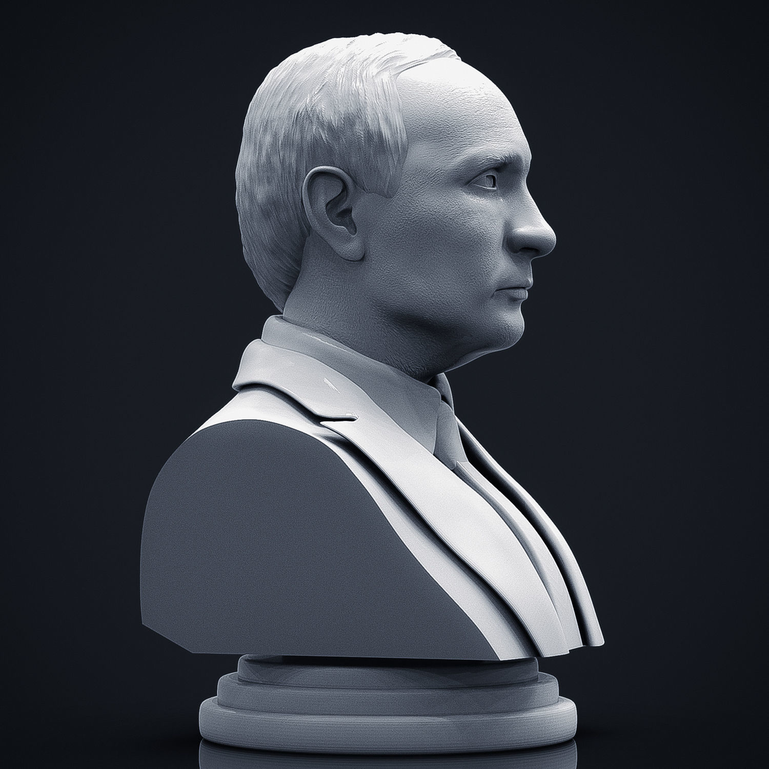 Vladimir Putin 3D Printable Bust 3D print model_7