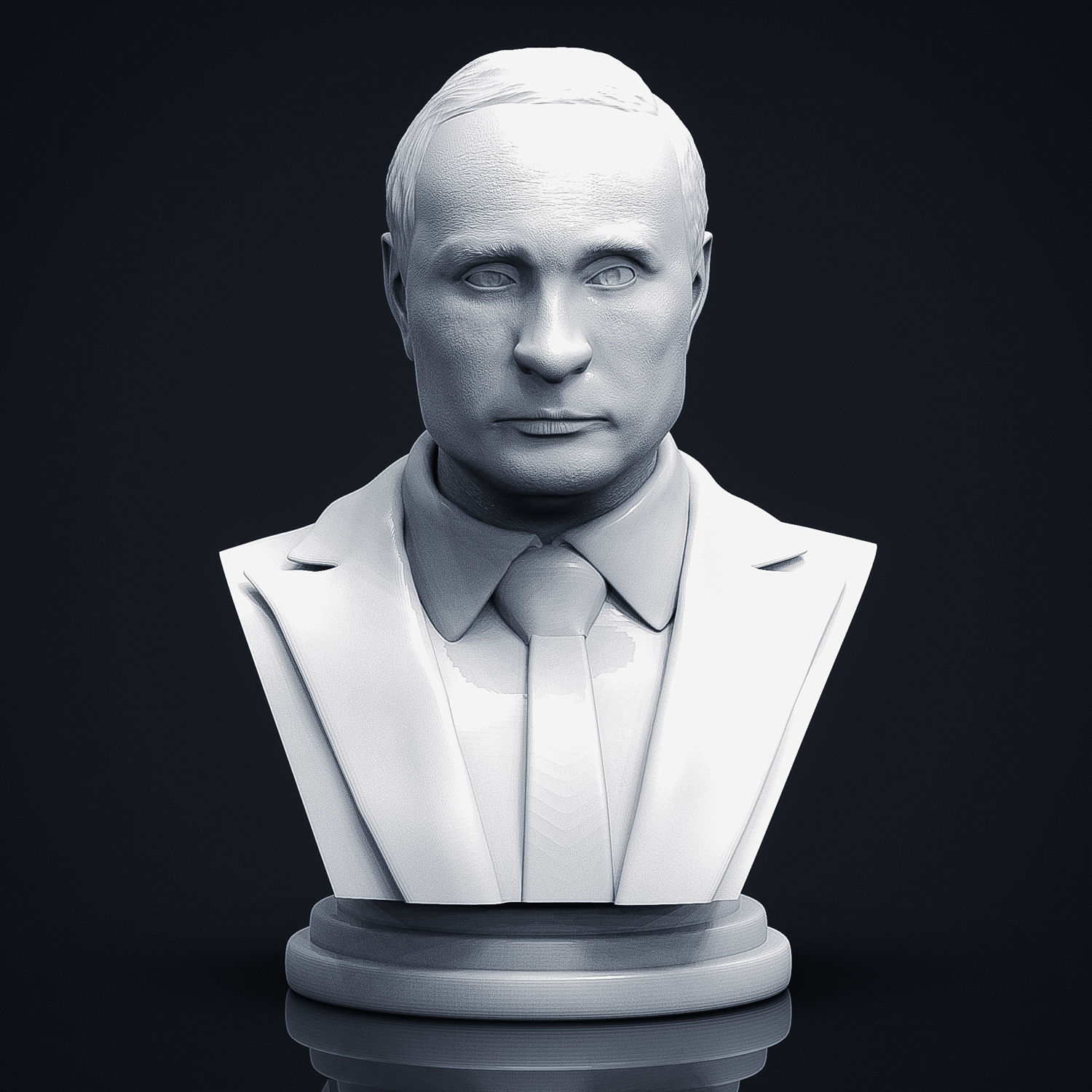 Vladimir Putin 3D Printable Bust 3D print model_4