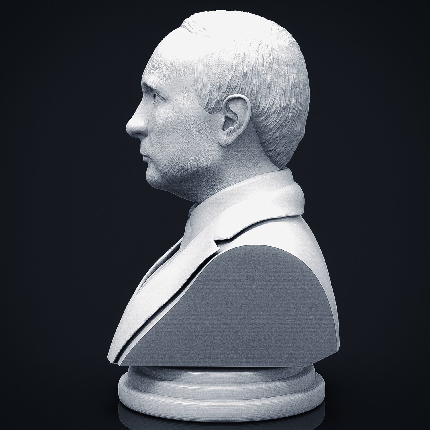 Vladimir Putin 3D Printable Bust 3D print model_11