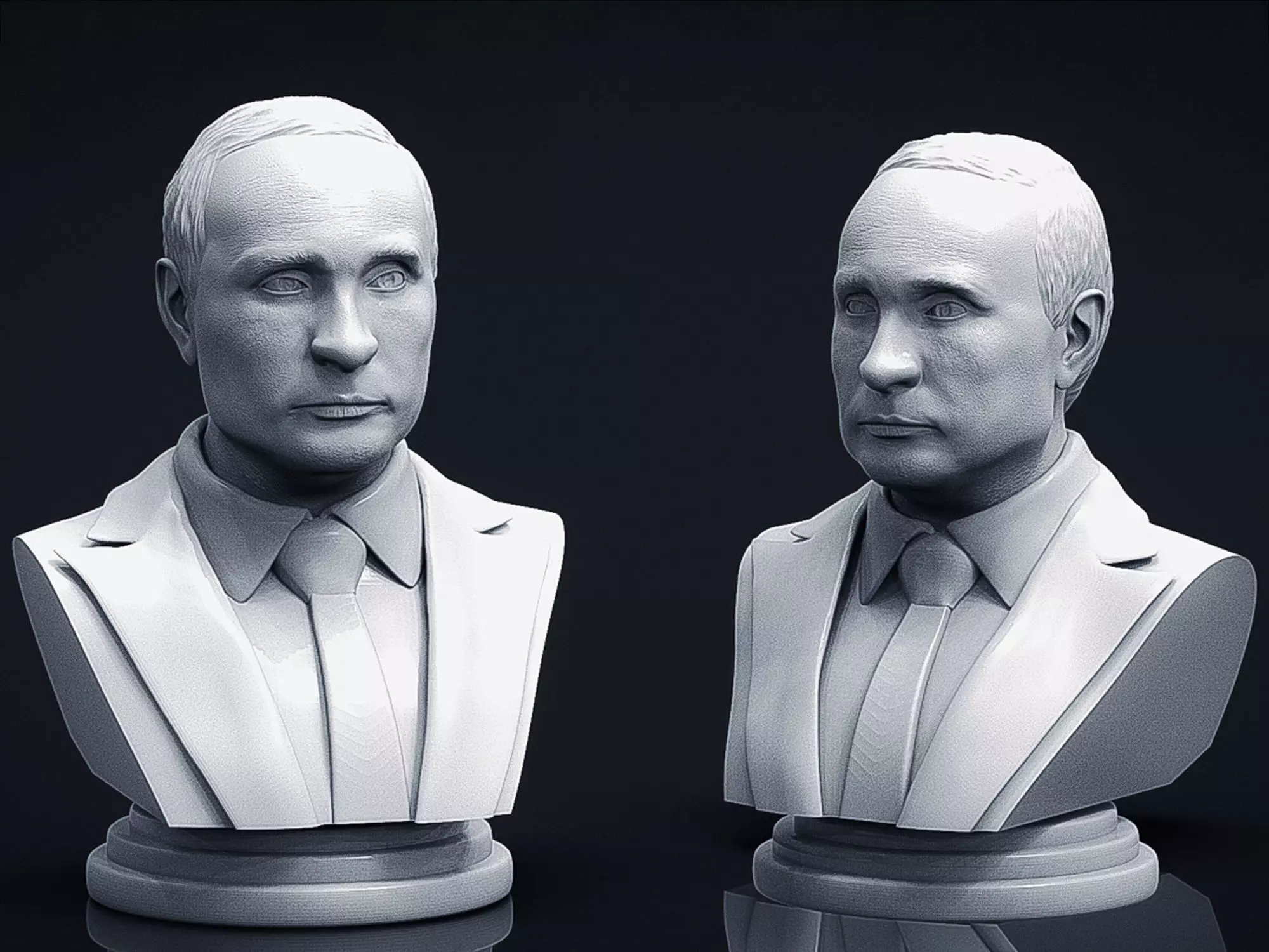 Vladimir Putin 3D Printable Bust 3D print model_0