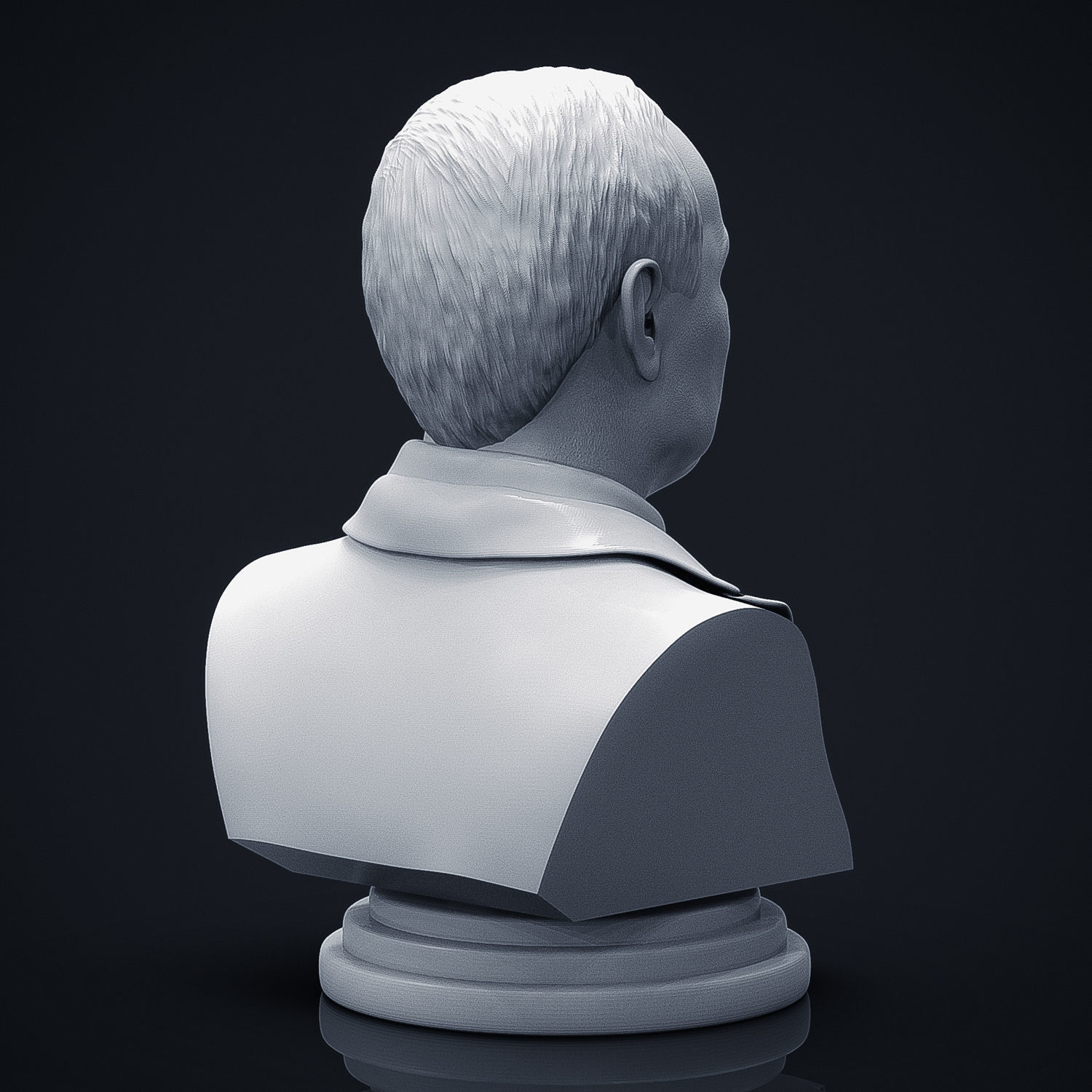Vladimir Putin 3D Printable Bust 3D print model_8
