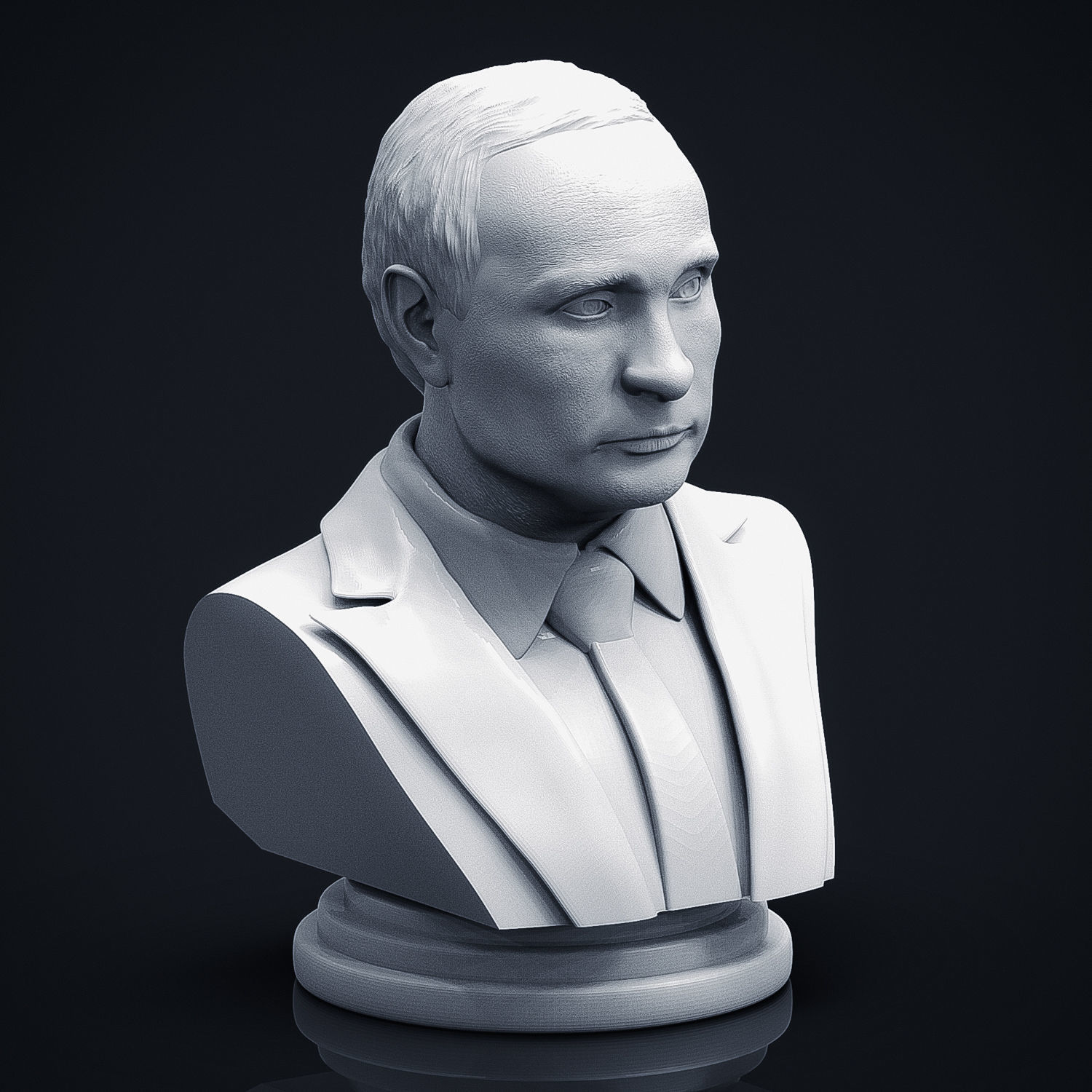Vladimir Putin 3D Printable Bust 3D print model_9