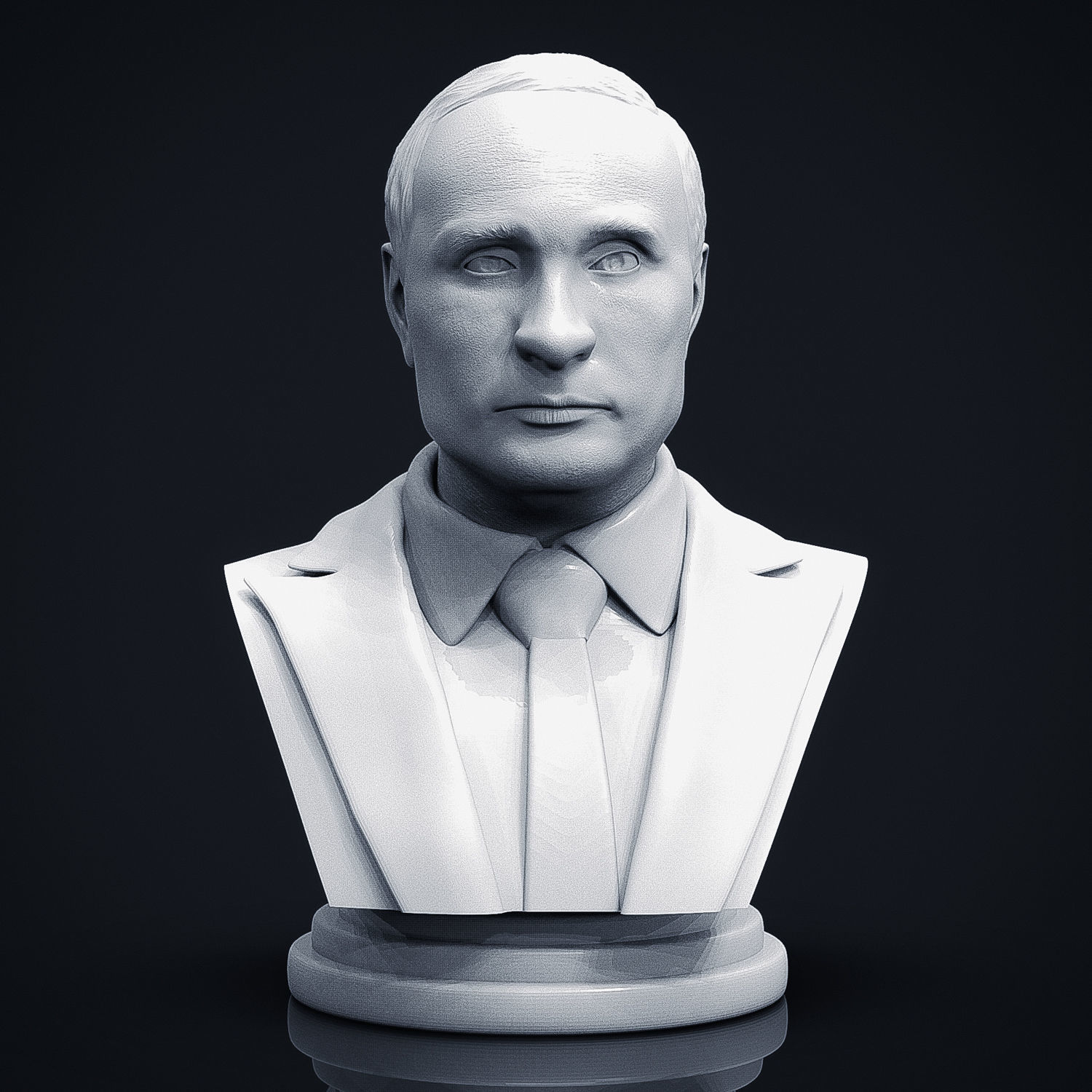 Vladimir Putin 3D Printable Bust 3D print model_1