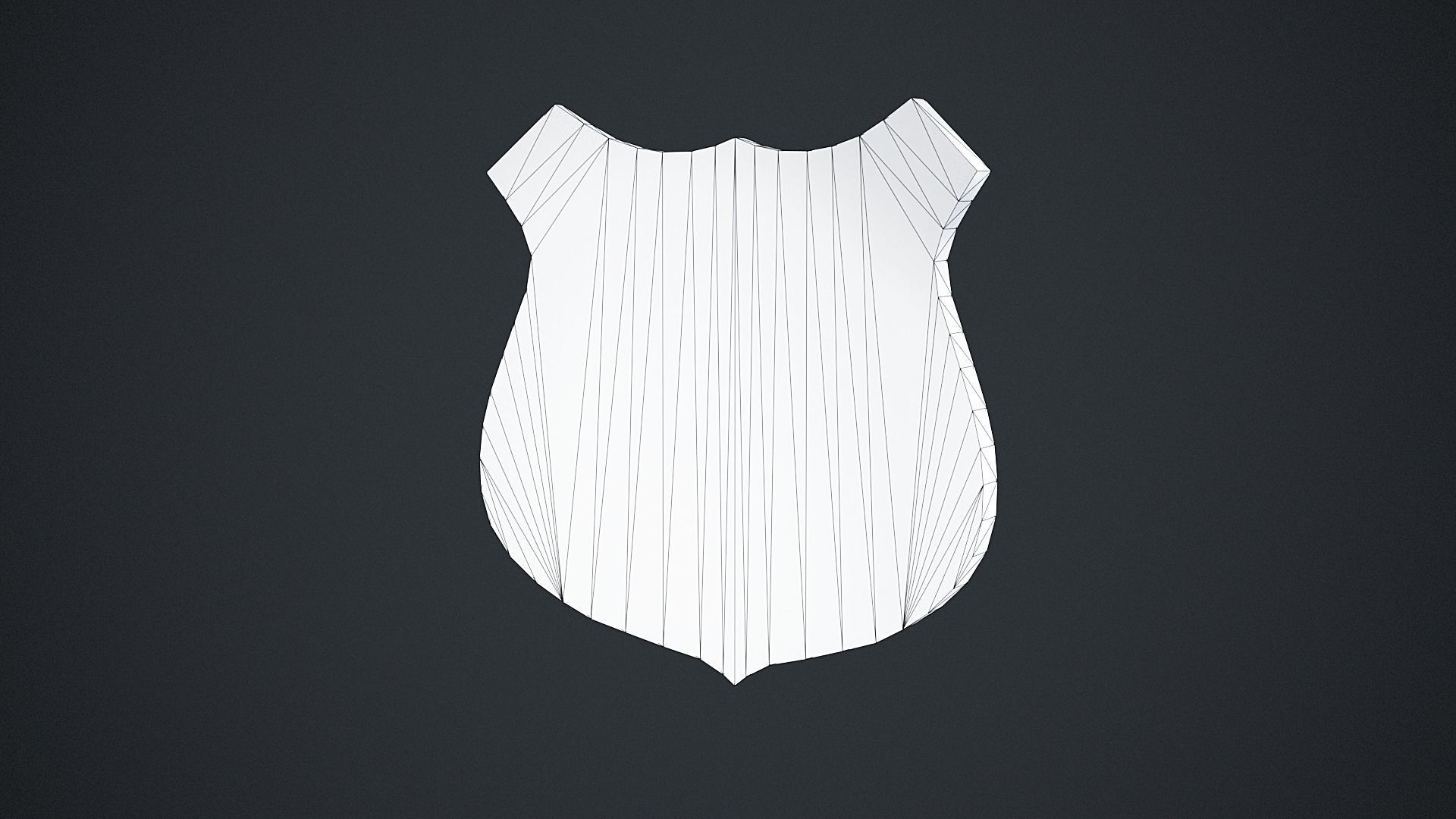 Special Police Badge Low-poly 3D model_3