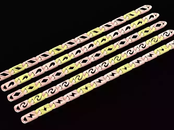 24k korea men  bracelets 3626 3D print model