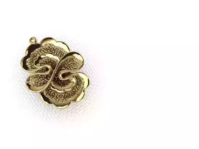 pendant32 gold plated flower brooch