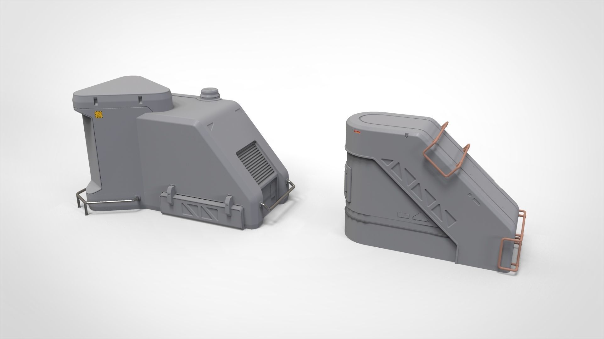 sci-fi Architecture kitbash 39 3D model_9