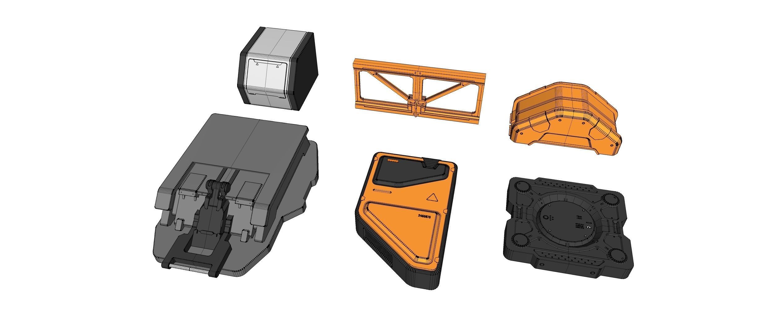 sci-fi Architecture kitbash 39 3D model_17