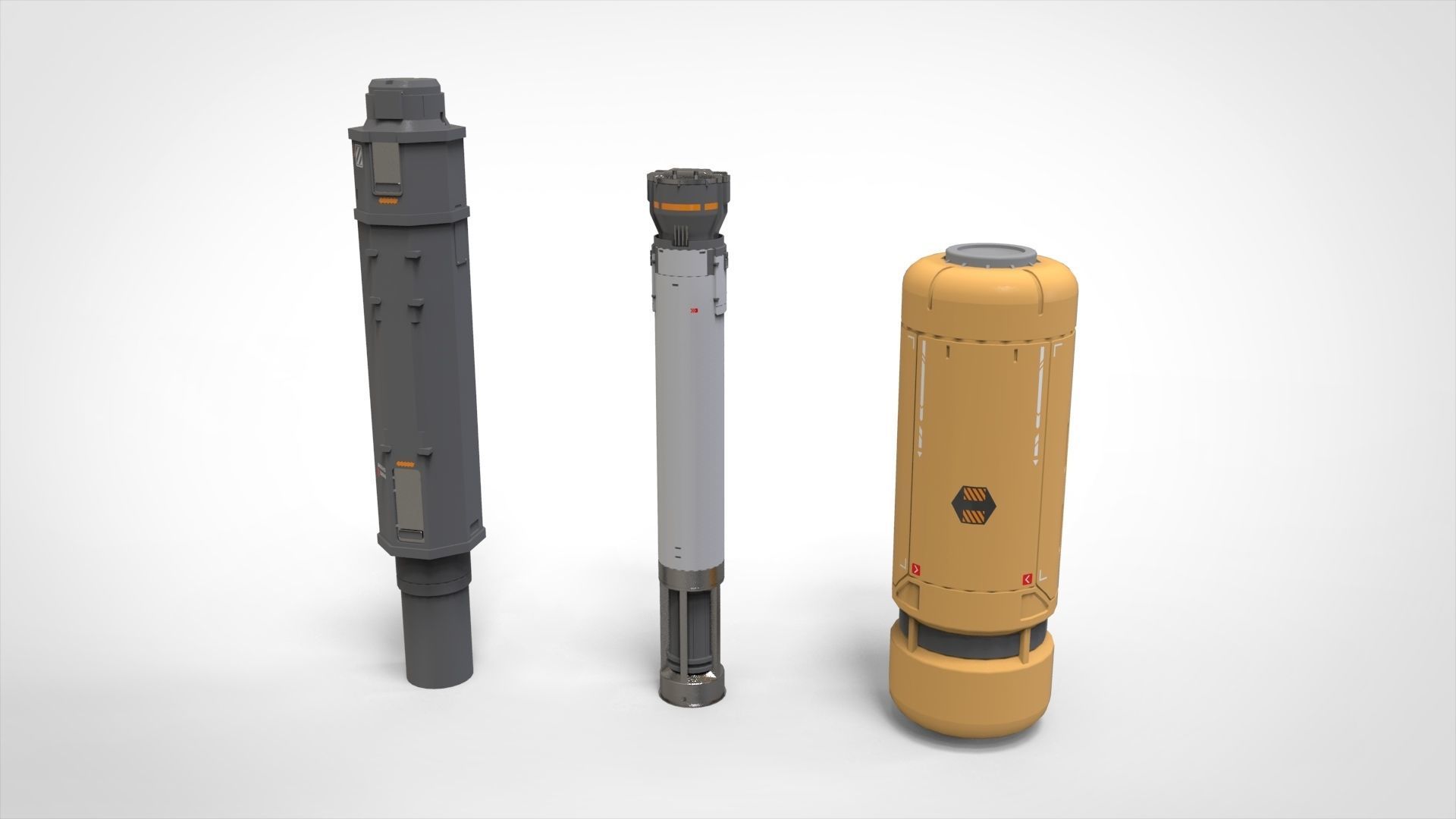 sci-fi Architecture kitbash 39 3D model_3