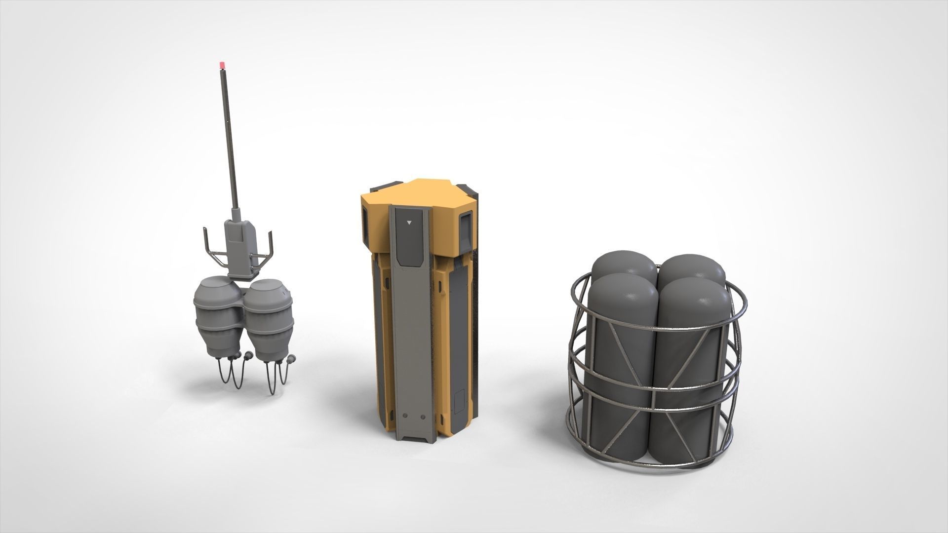 sci-fi Architecture kitbash 39 3D model_6