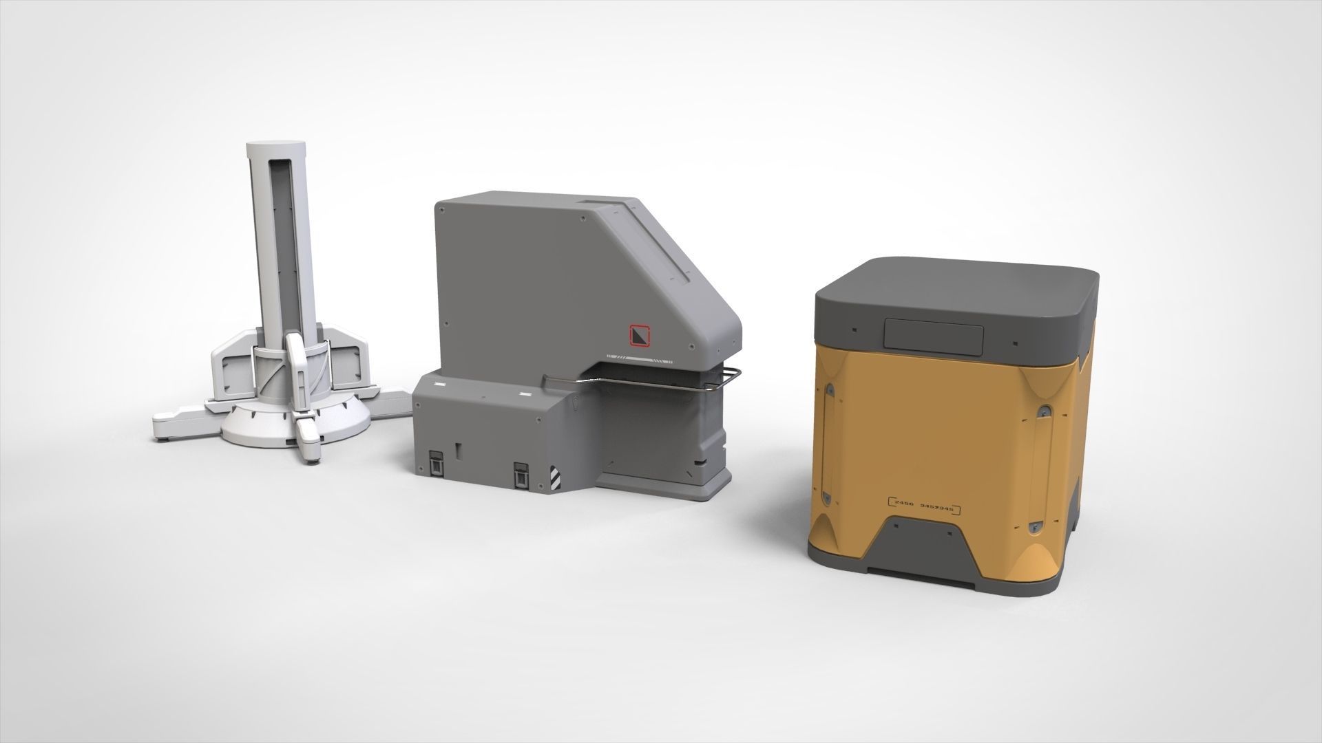 sci-fi Architecture kitbash 39 3D model_7