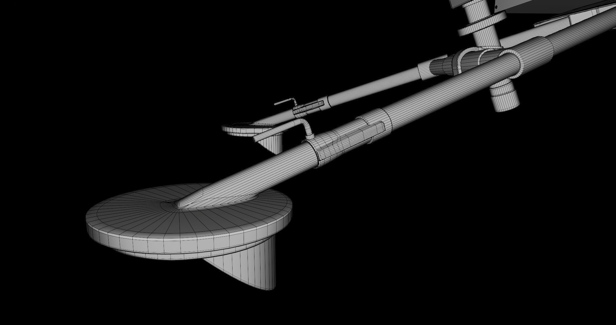 M2 Browning Machine Gun 05 PBR Unity UE V-Ray Textures Included Low-poly 3D model_38