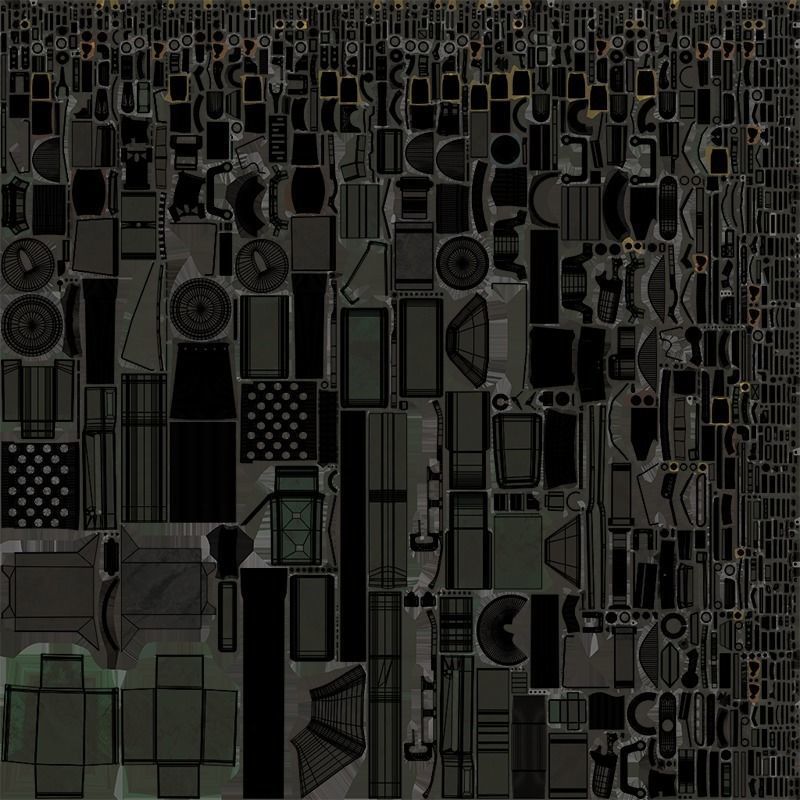 M2 Browning Machine Gun 05 PBR Unity UE V-Ray Textures Included Low-poly 3D model_41