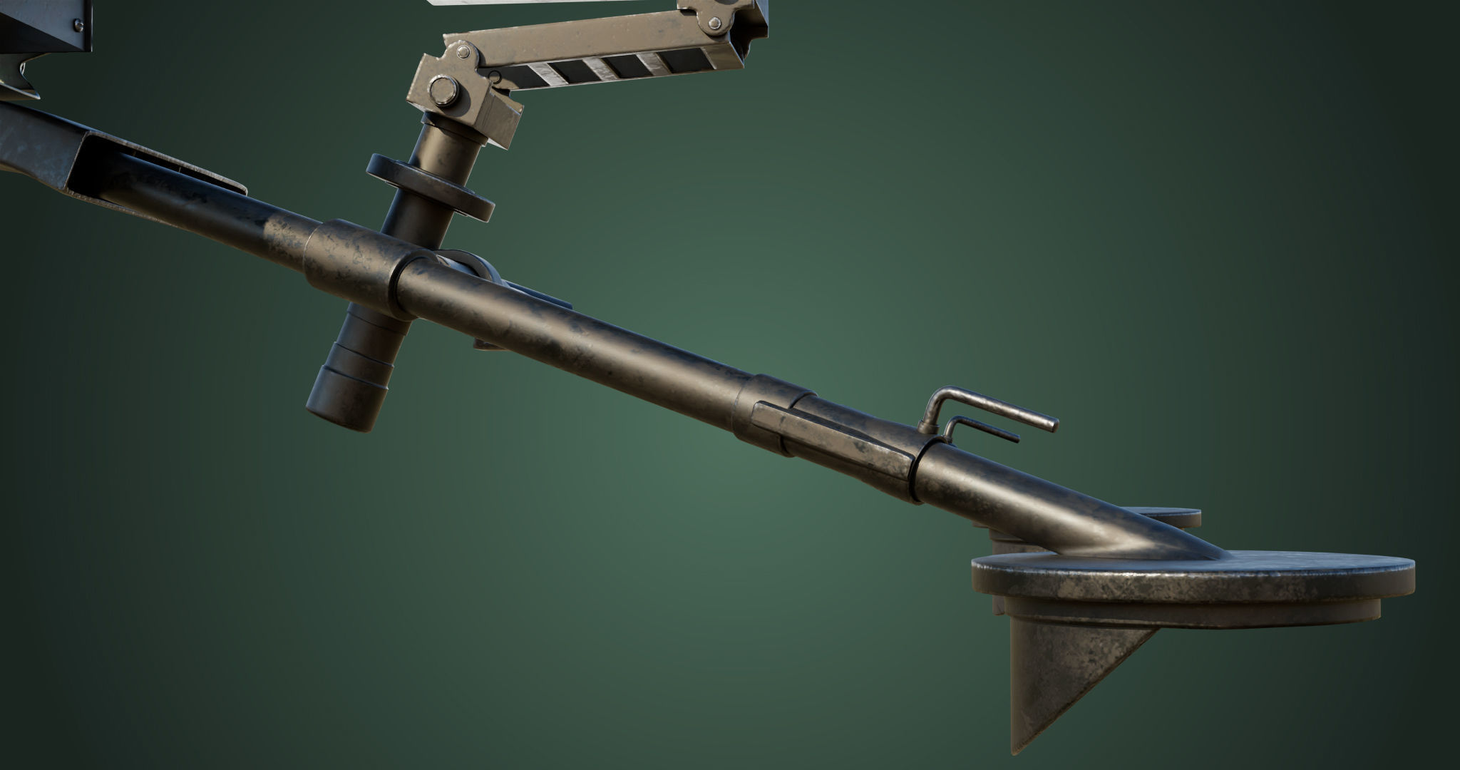 M2 Browning Machine Gun 05 PBR Unity UE V-Ray Textures Included Low-poly 3D model_16