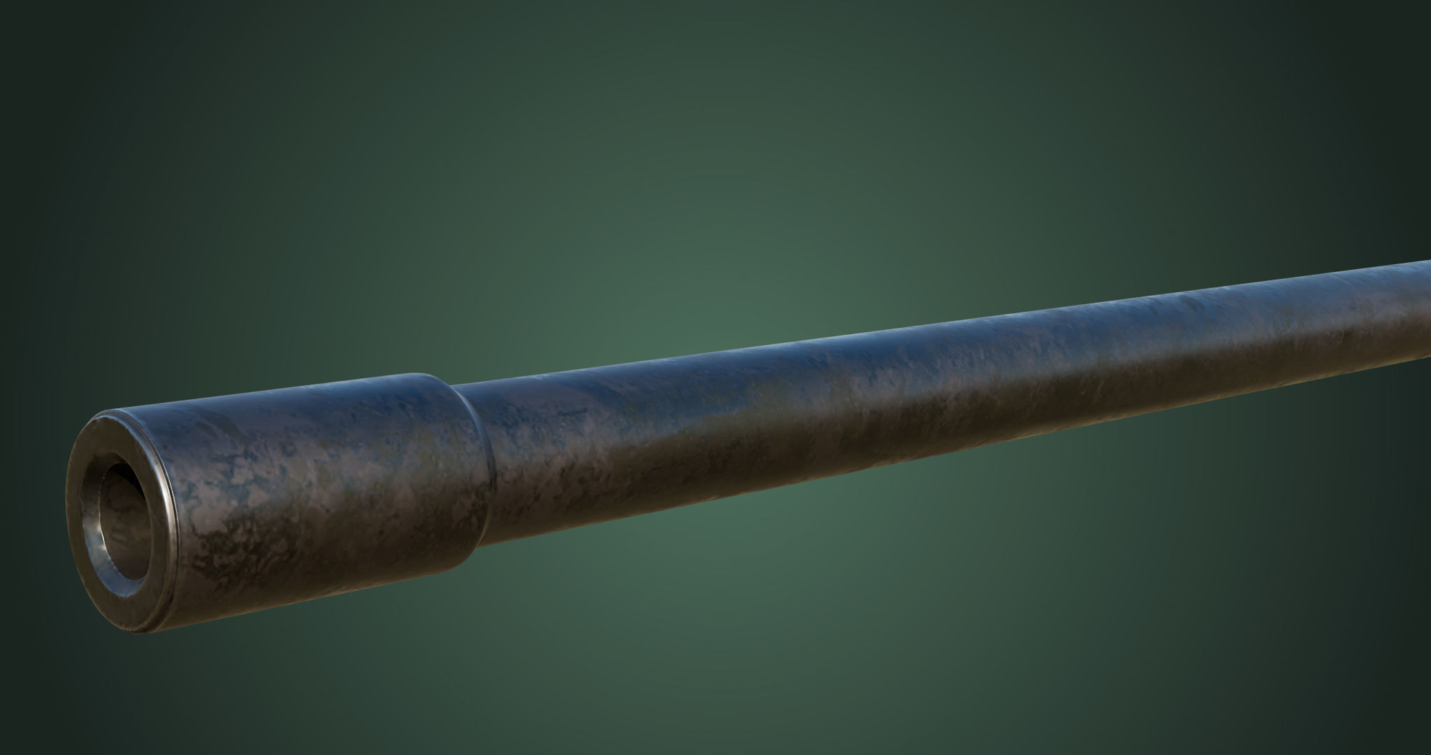 M2 Browning Machine Gun 05 PBR Unity UE V-Ray Textures Included Low-poly 3D model_10