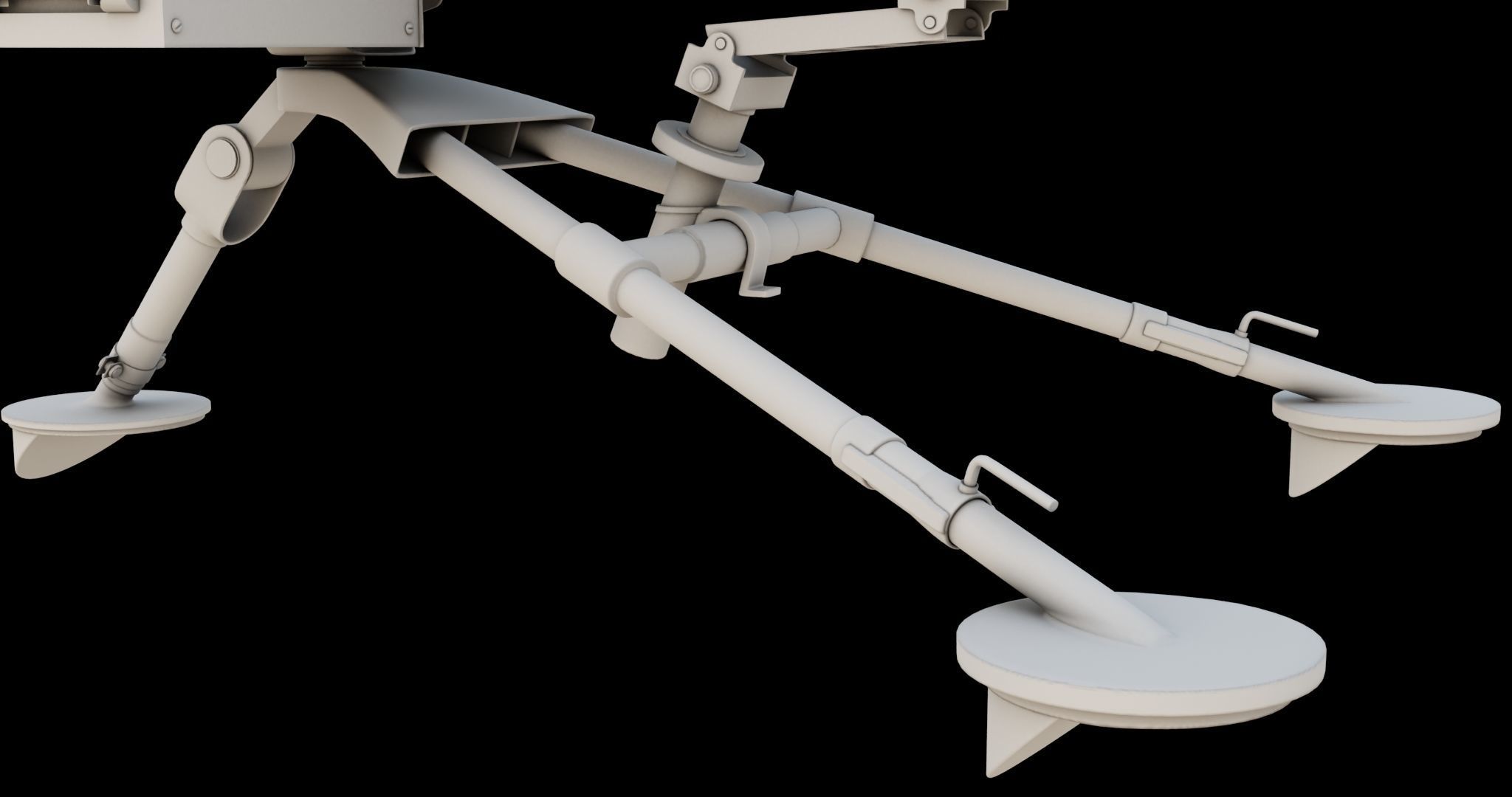 M2 Browning Machine Gun 05 PBR Unity UE V-Ray Textures Included Low-poly 3D model_30