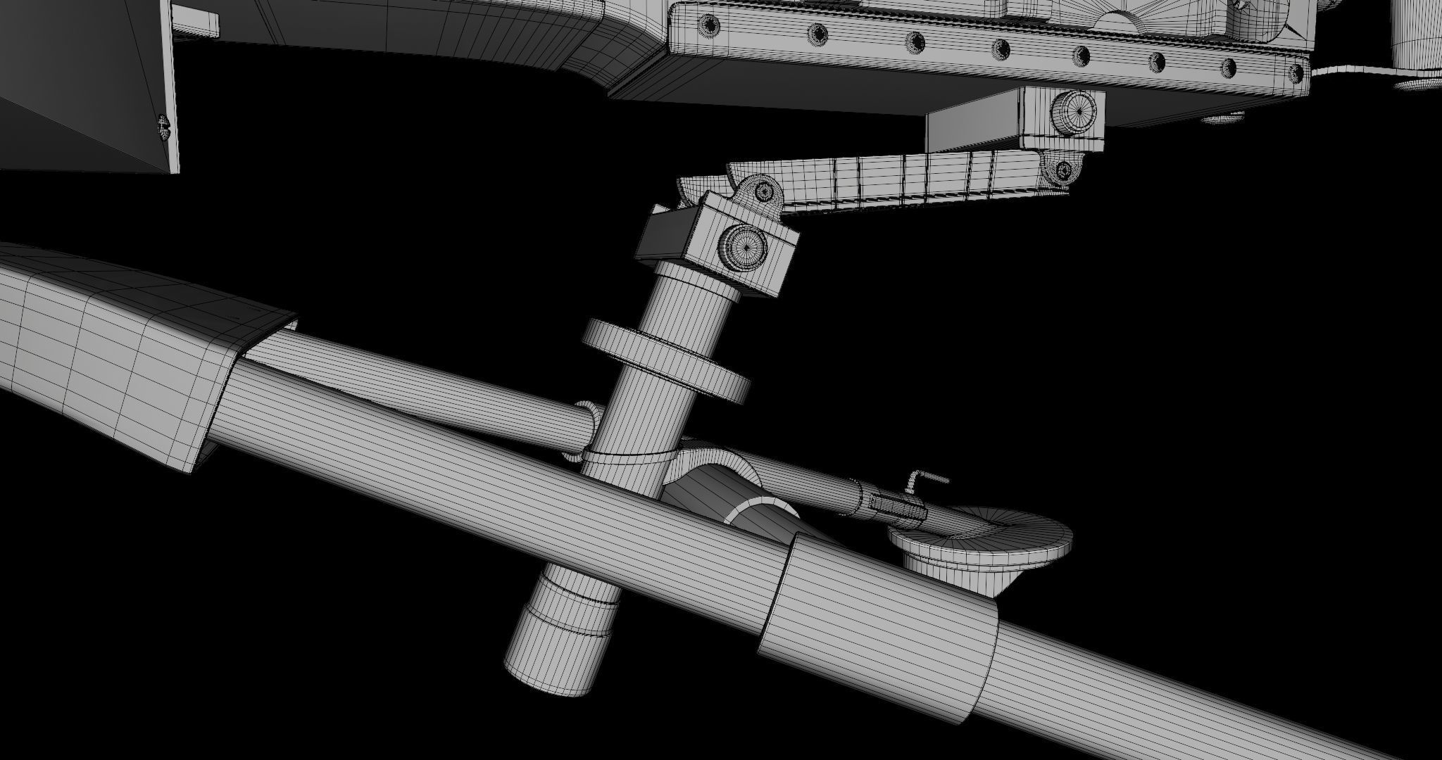 M2 Browning Machine Gun 05 PBR Unity UE V-Ray Textures Included Low-poly 3D model_39