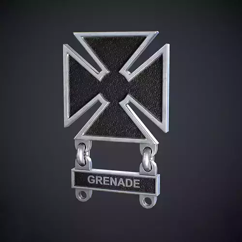 Marksmanship Marksman Badge Low-poly 3D model