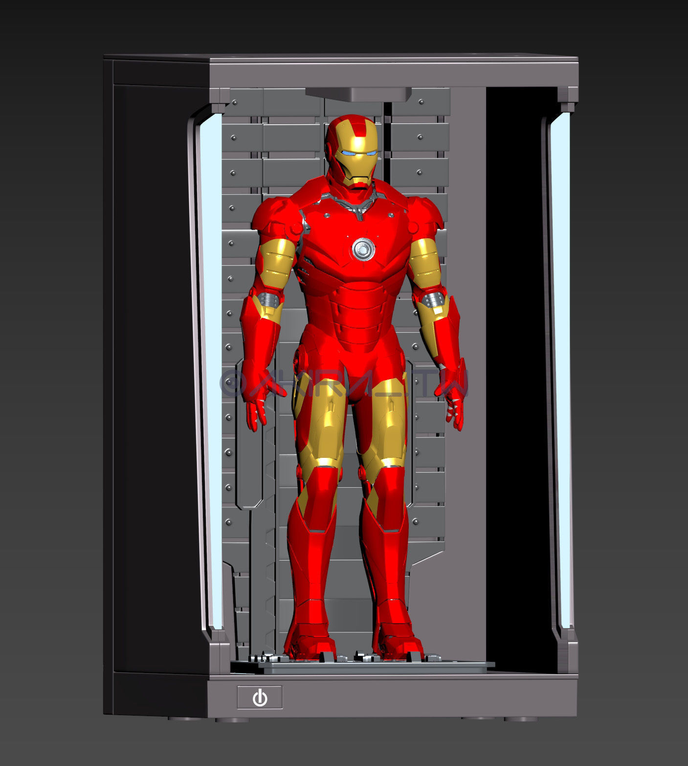 Avengers Iron man Hall Of Armor 3D print model_2