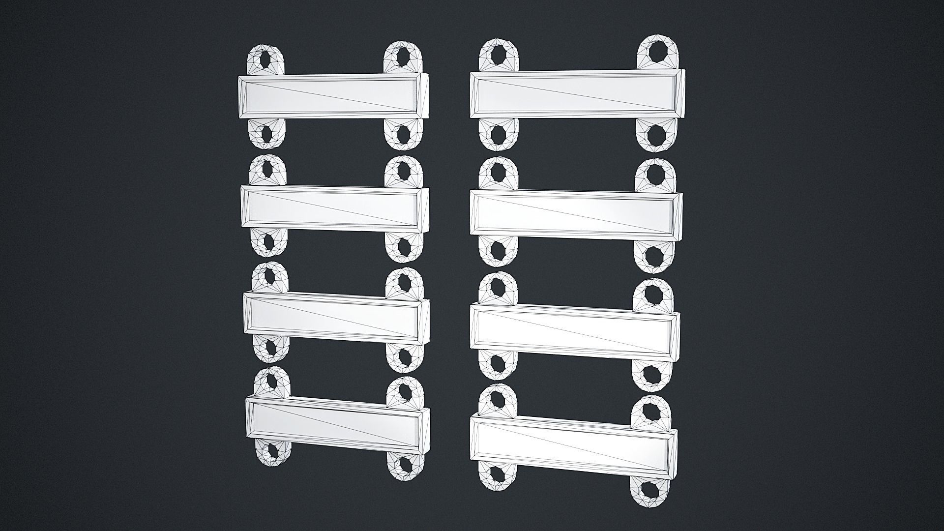 Marksmanship Expert Badge Low-poly 3D model_5