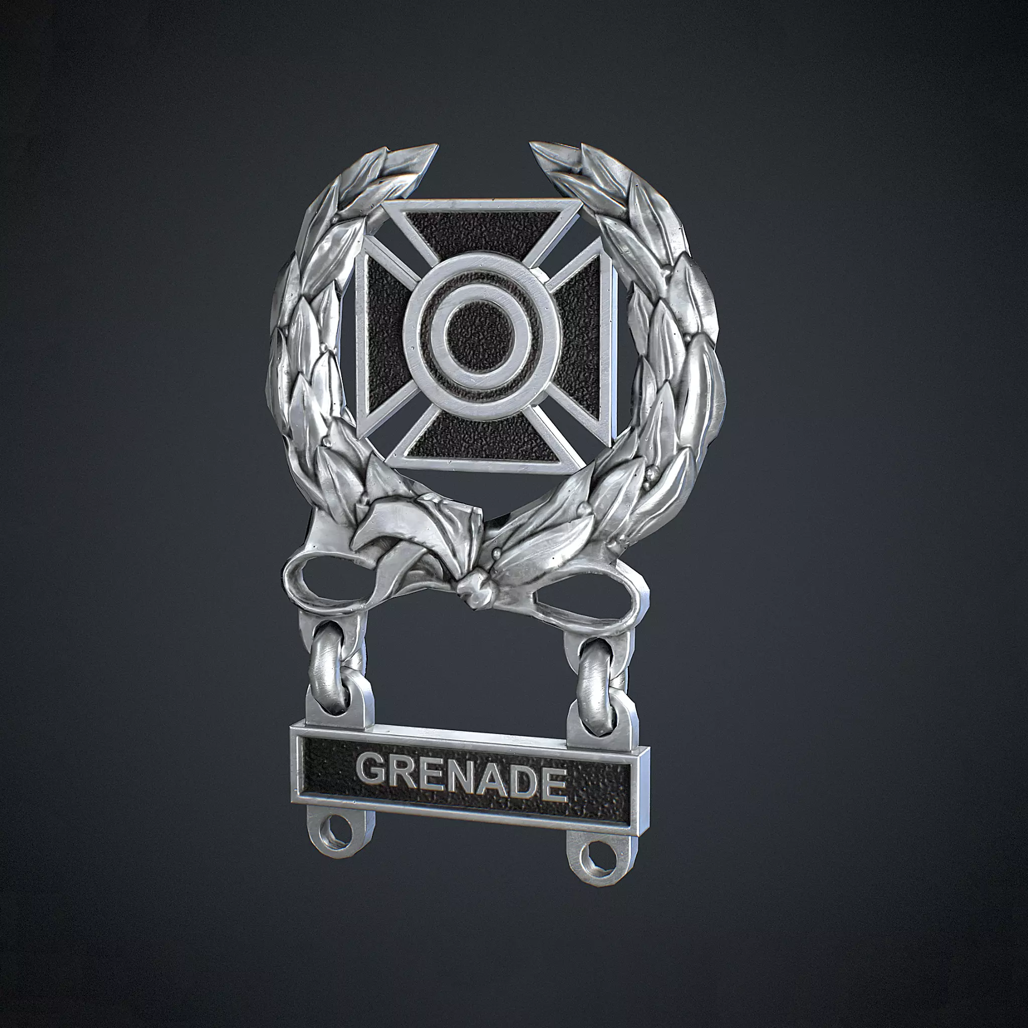 Marksmanship Expert Badge Low-poly 3D model_0