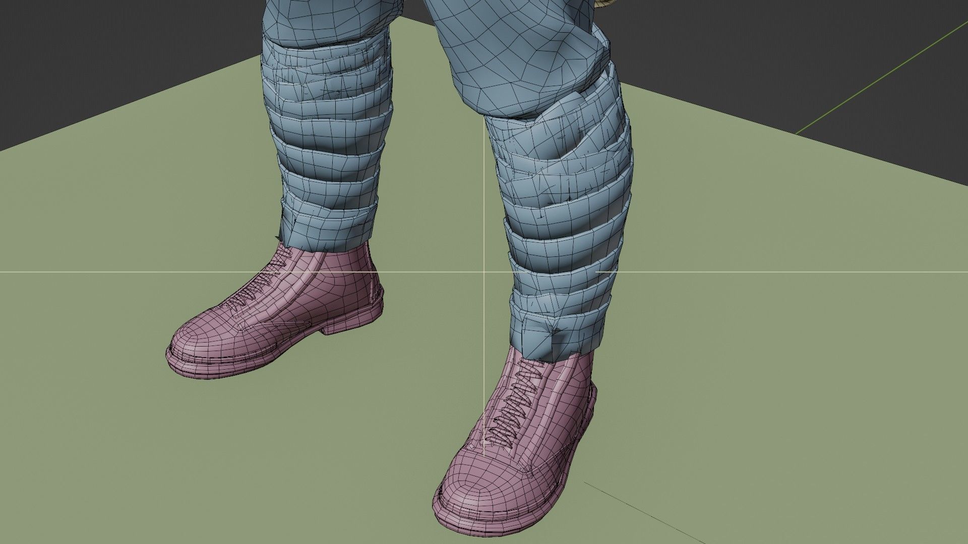 SOLDIER WWI French Rigged 3D model_24