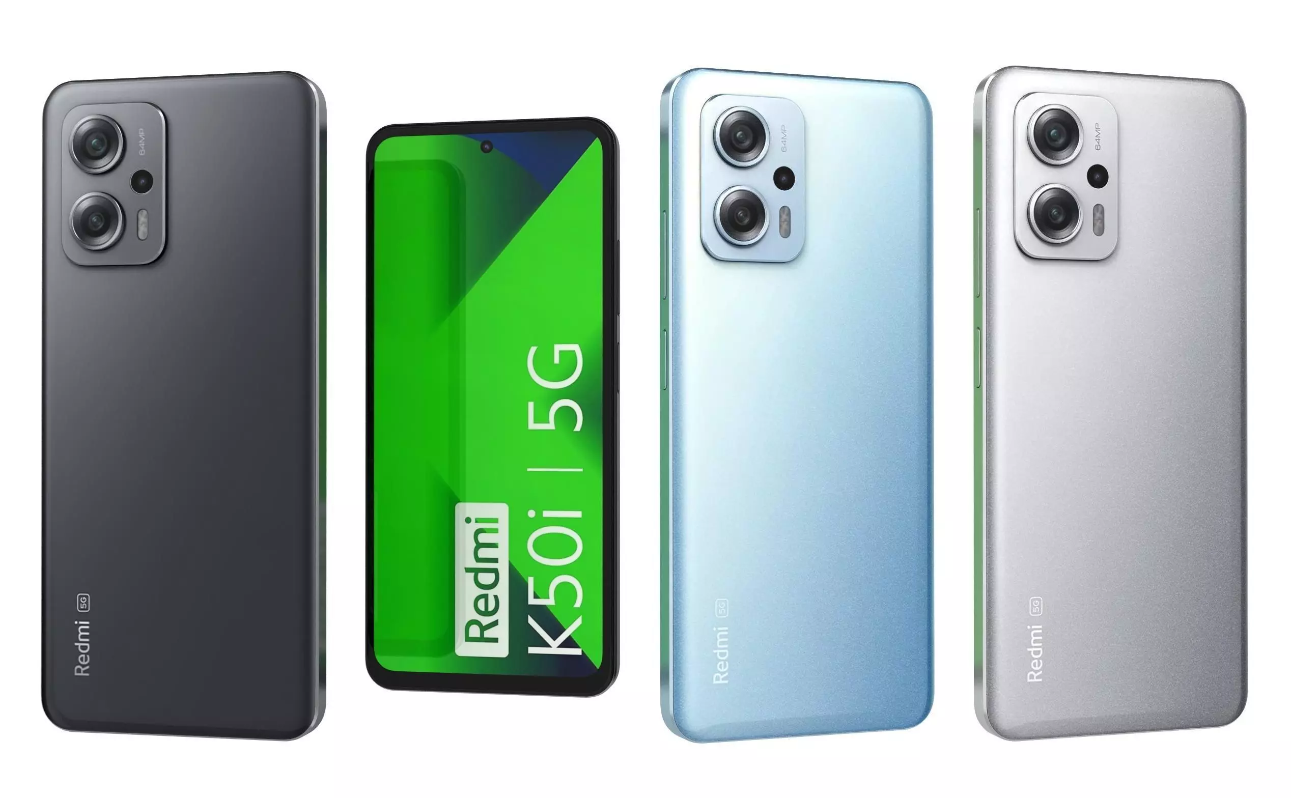 Xiaomi Redmi K50i All Colors Low-poly 3D model_0