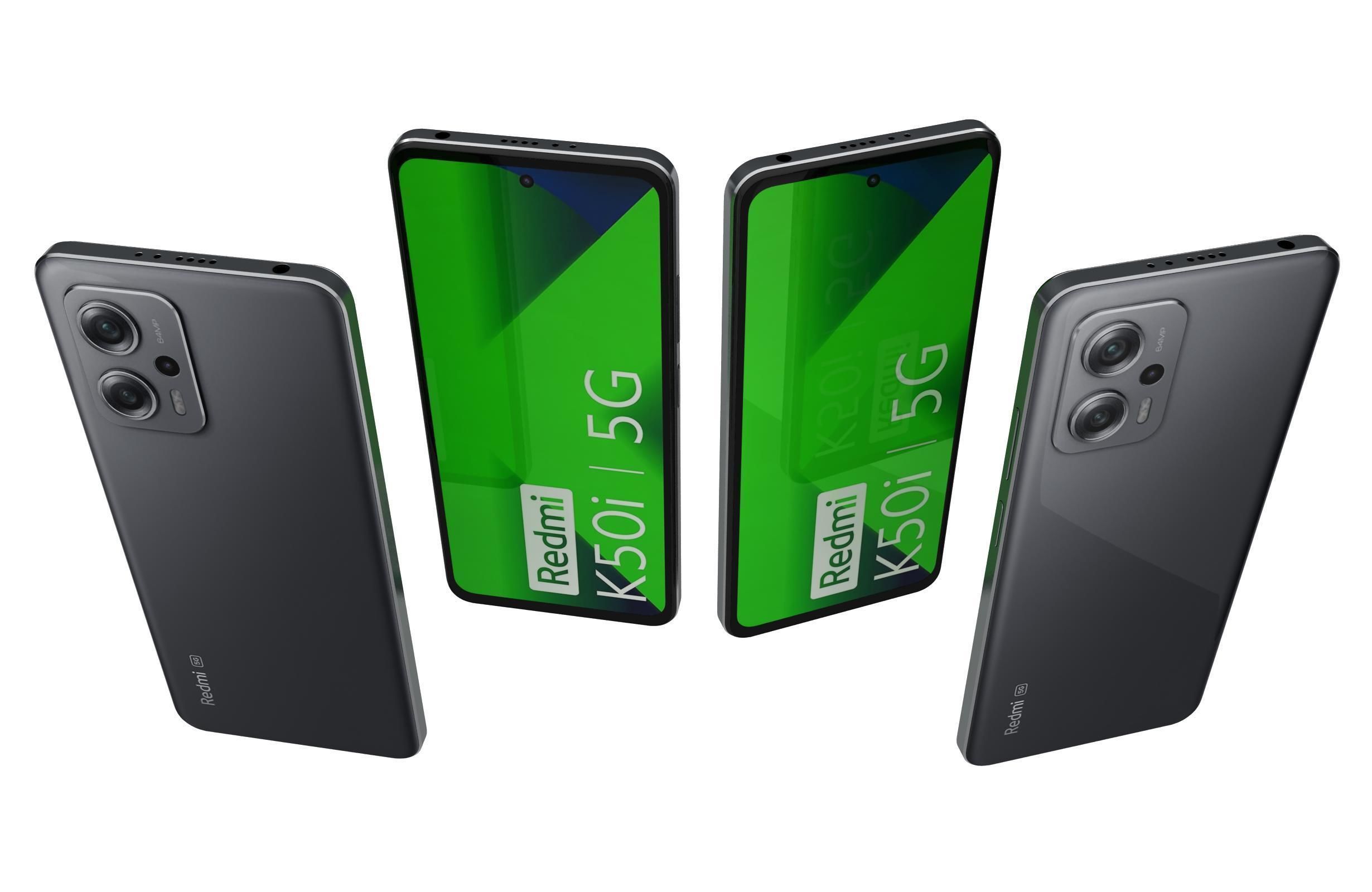 Xiaomi Redmi K50i All Colors Low-poly 3D model_13