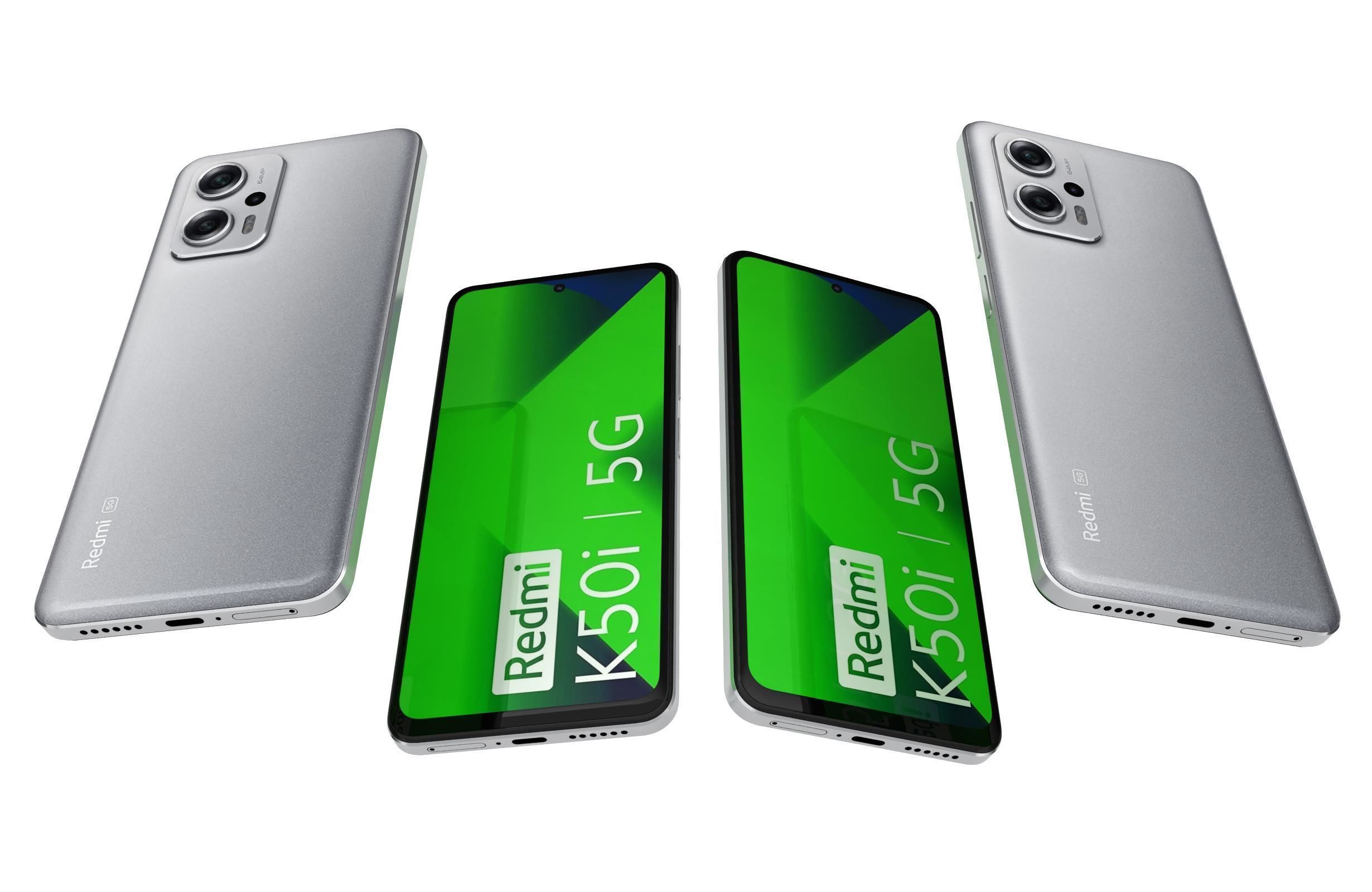 Xiaomi Redmi K50i All Colors Low-poly 3D model_17