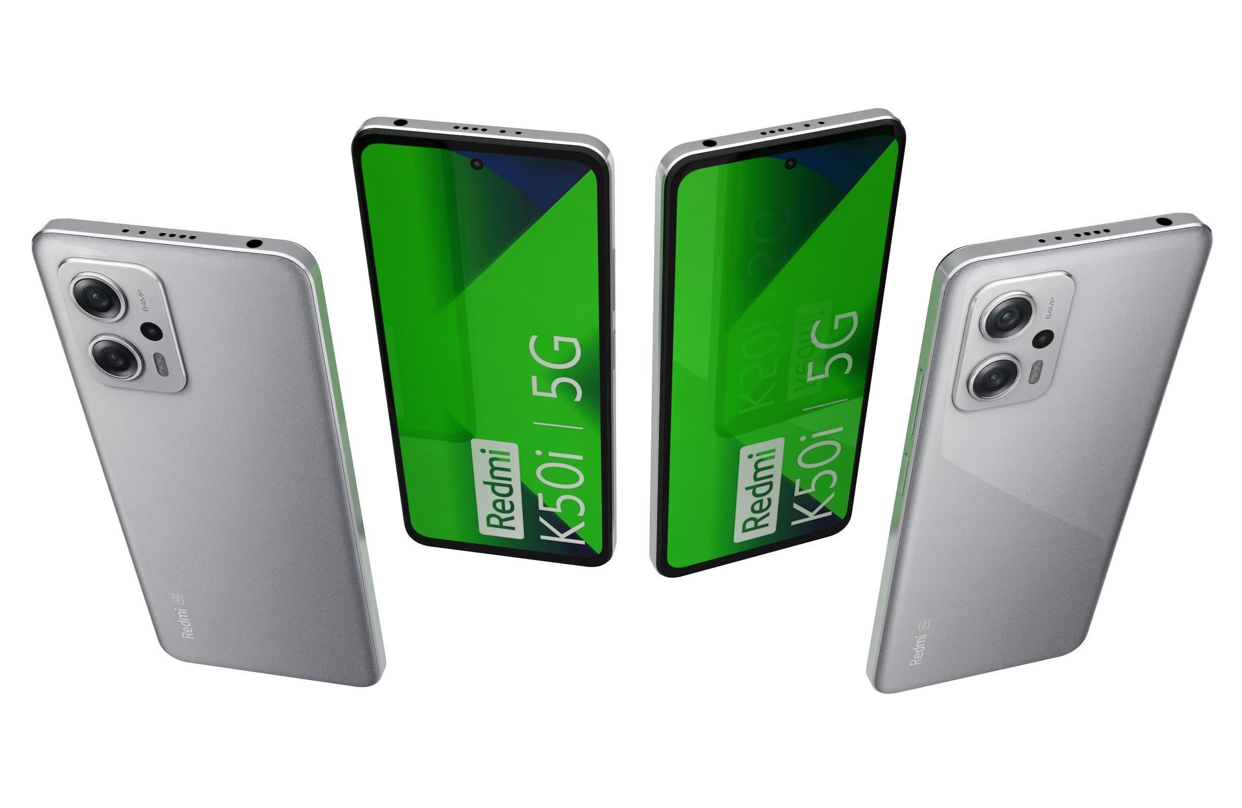 Xiaomi Redmi K50i All Colors Low-poly 3D model_14