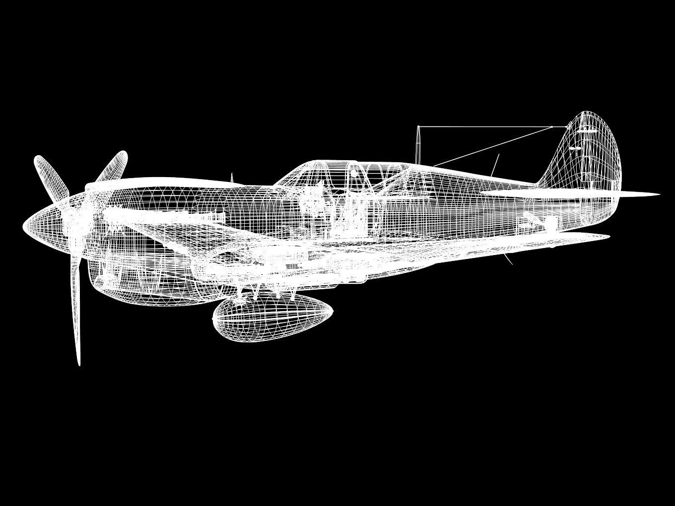 Curtiss P-40N Warhawk 3D model_18