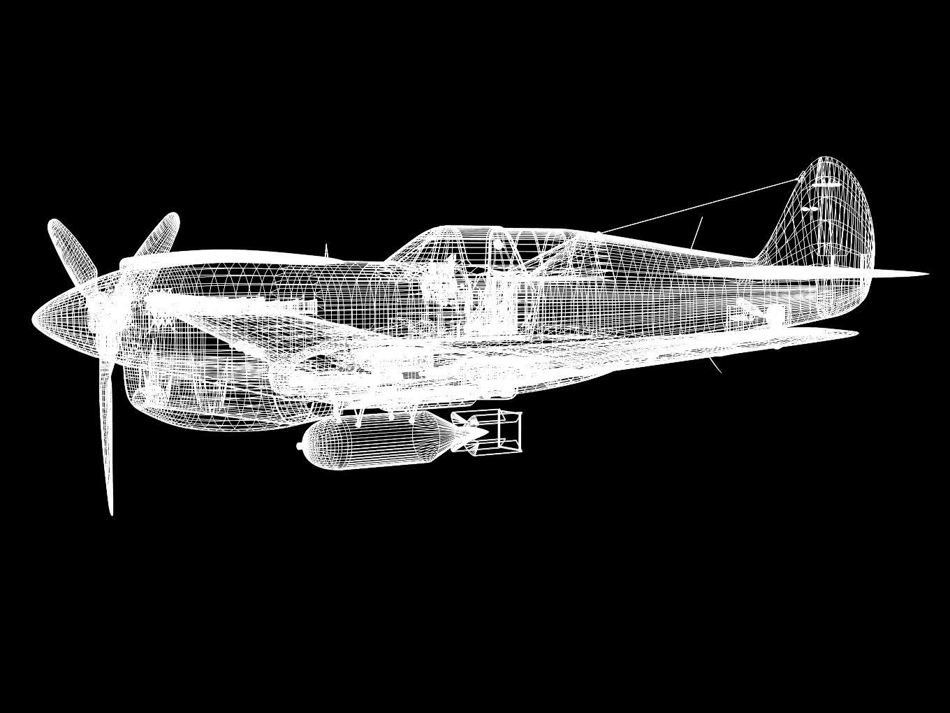 Curtiss P-40N Warhawk 3D model_18
