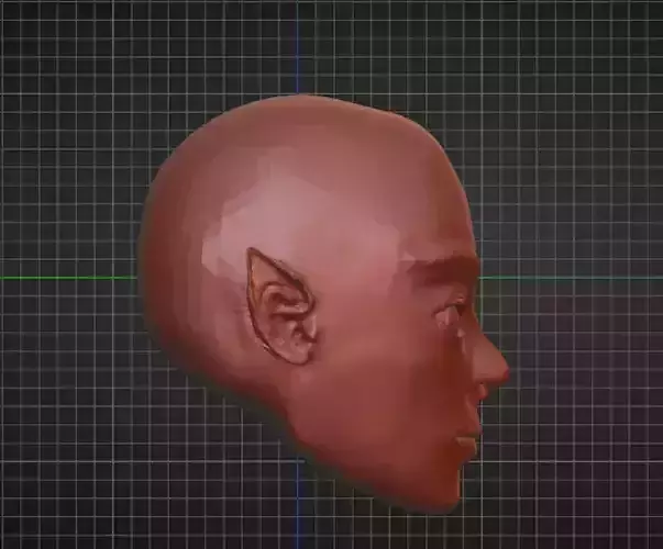 Woman Elf Head